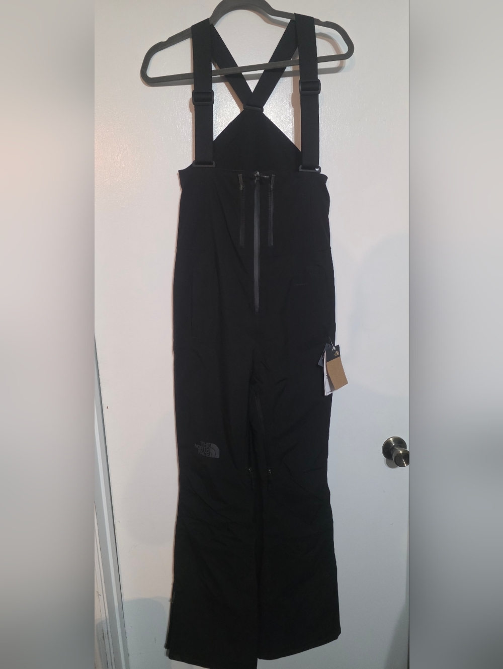 The North Face Black Ski Bib Overalls with Adjustable Straps